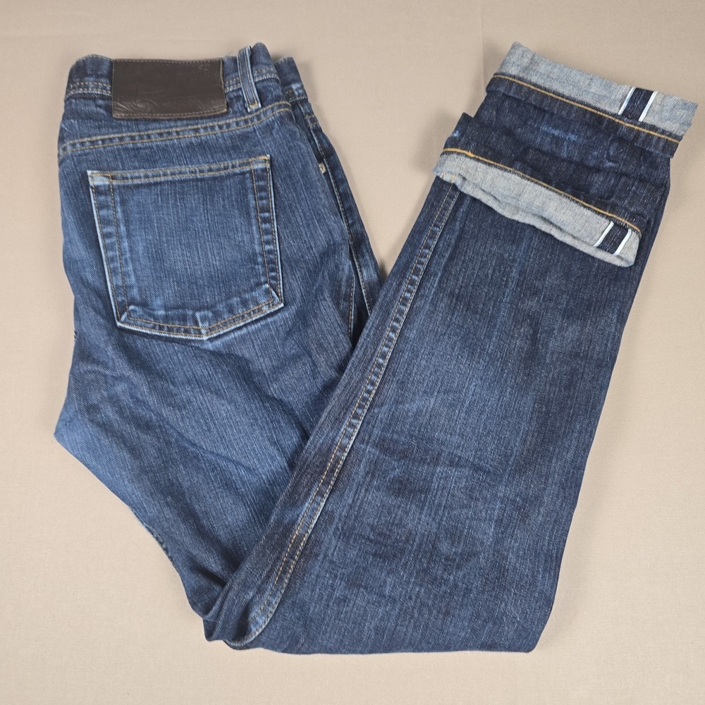 Naked & Famous Weird Guy Left Hand Twill Selvedge Jeans Mens 32x33 Indigo Blue